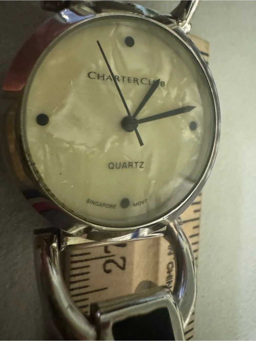 Vintage Charter Club Silver-Tone Women's Bracelet Watch